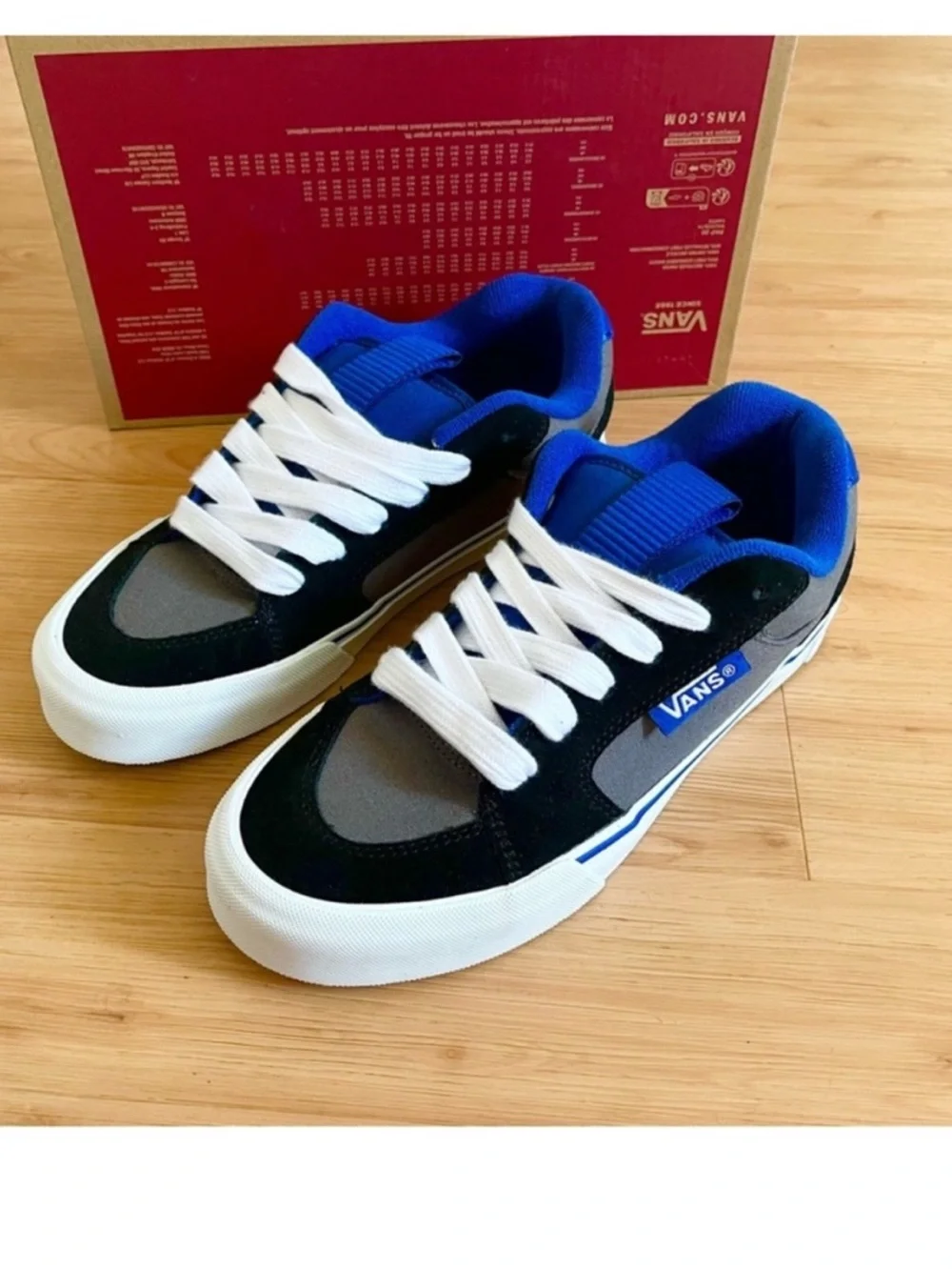 Vans CHUKKA PUSH LS 'BLACK BLUE PEWTER' Mens 13.0 US